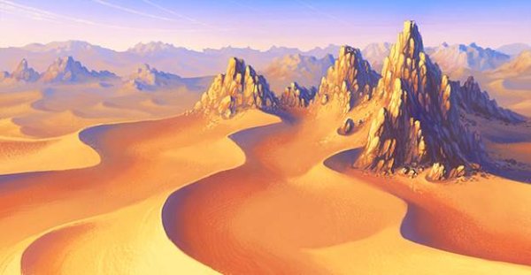 Картина пустыня