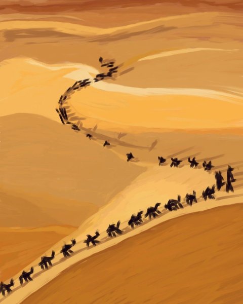 Рисование пустыня