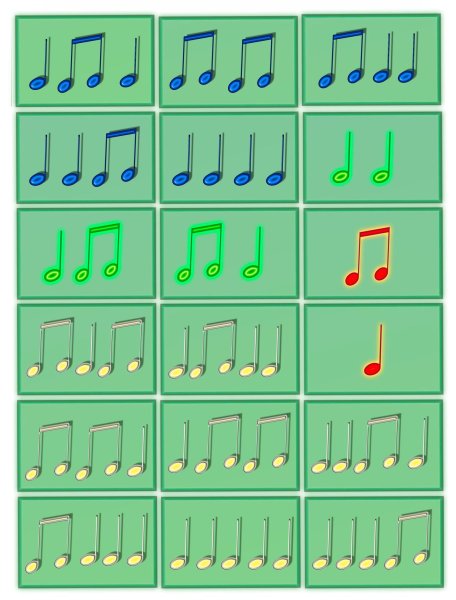 Ритмический рисунок карточки