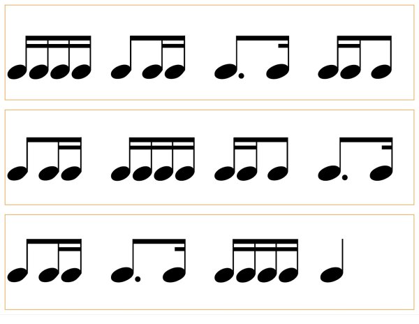 Пунктирный ритм сольфеджио