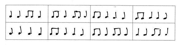 Простучать ритмический рисунок