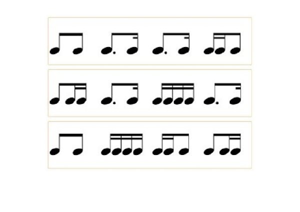 Ритмические упражнения с пунктирным ритмом