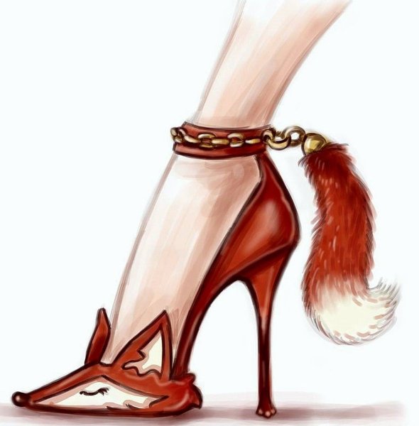Иллюстрации стильные туфли
