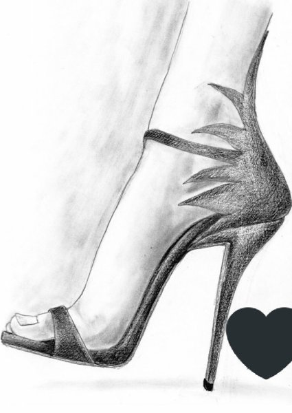 Туфли карандашом