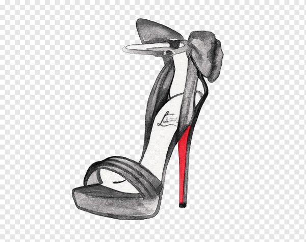 Эскиз туфель на каблуке