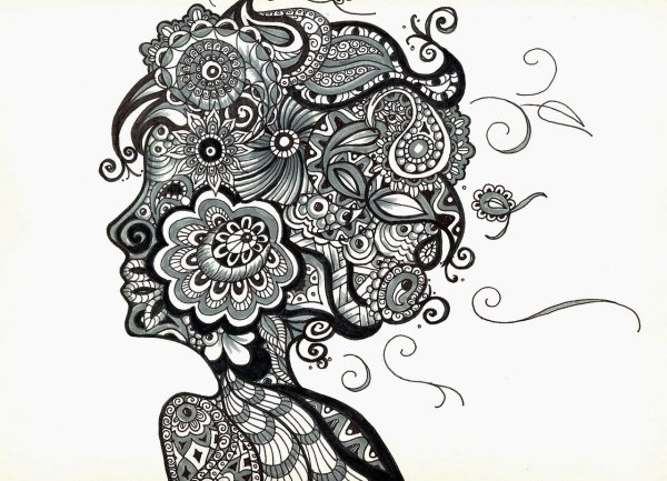 Техника рисования Зентангл и дудлинг