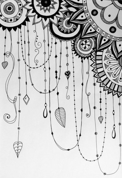 Рамка в стиле дудлинг