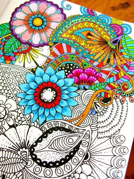Дудл Зентангл мандалы