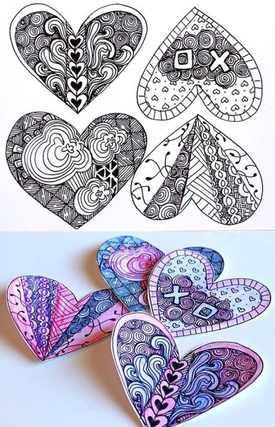 Дудлинг сердце