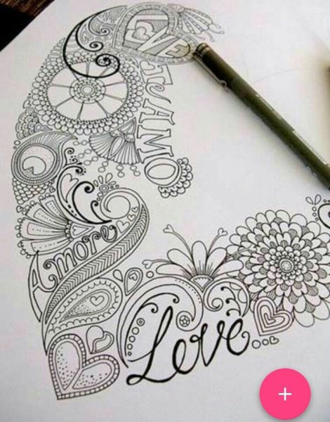 Узоры маркером