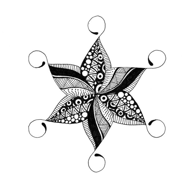 Дудлинг узоры легкие