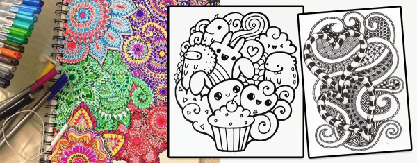 Рисунки антистресс для начинающих