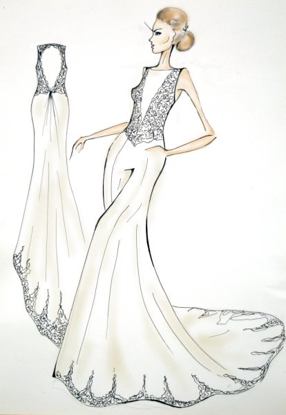 Дизайнерские эскизы одежды