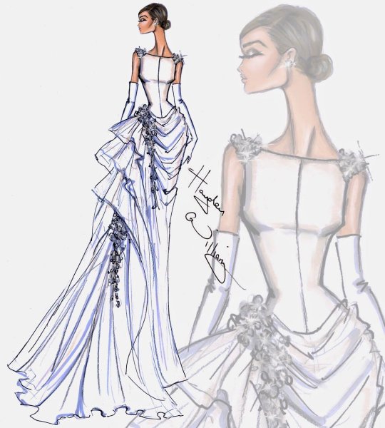 Эскизы платьев