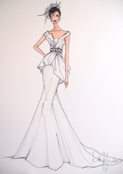 Дизайнер одежды платья