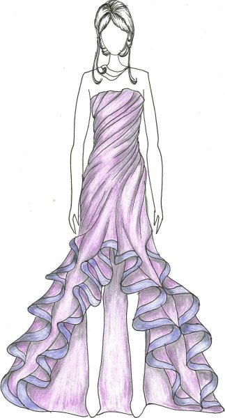 Эскизы платьев