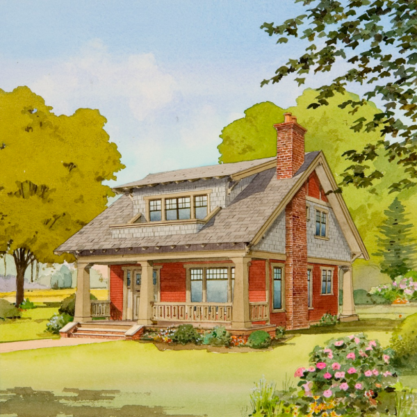 Красивый дом рисунок