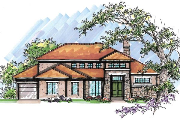 Красивый коттедж рисунок