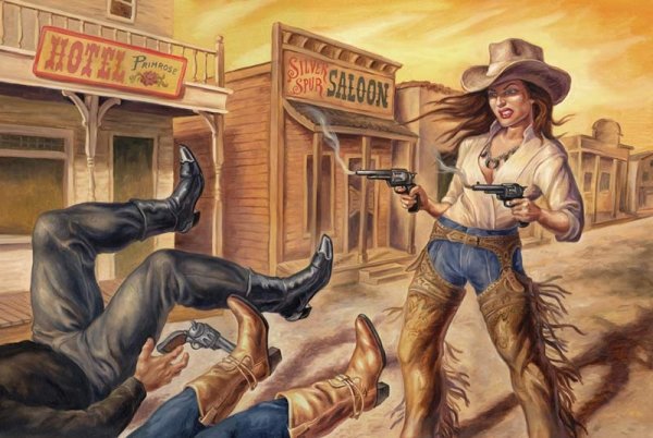 Дикий Запад Ковбои Салун