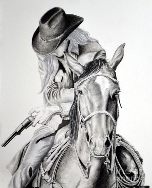 Эскизы ковбой рукав