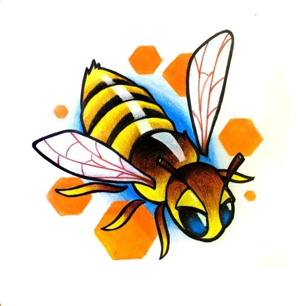 Стилизованная пчела