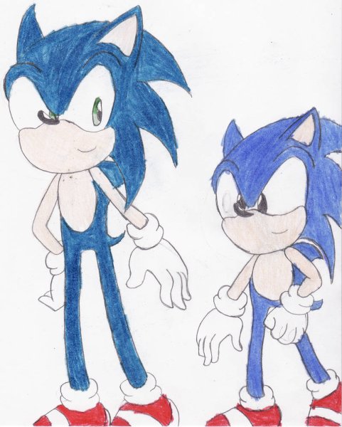 Как рисовать классического Соника