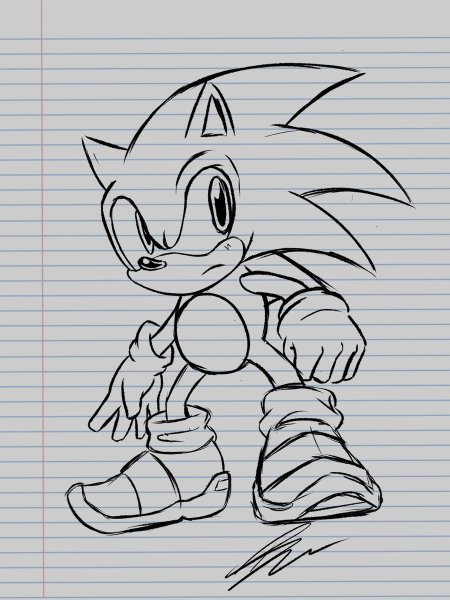 Sonic 1 зарисовки