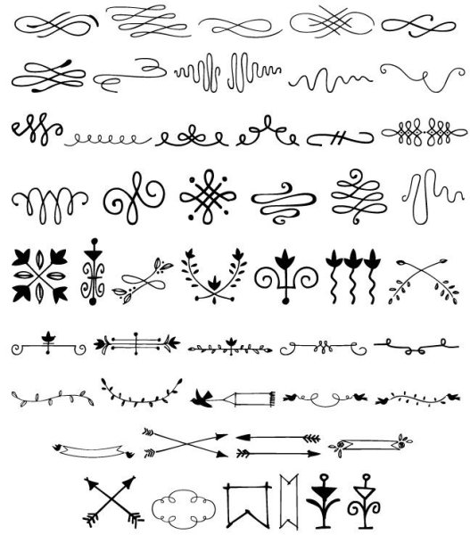 Красивые узоры для конспектов