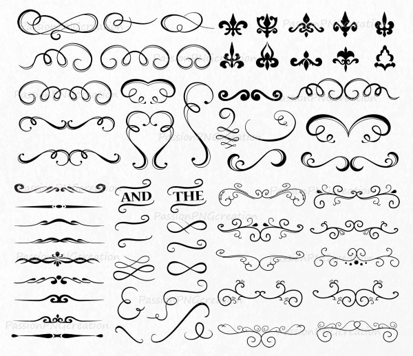 Вензеля для печатей визиток