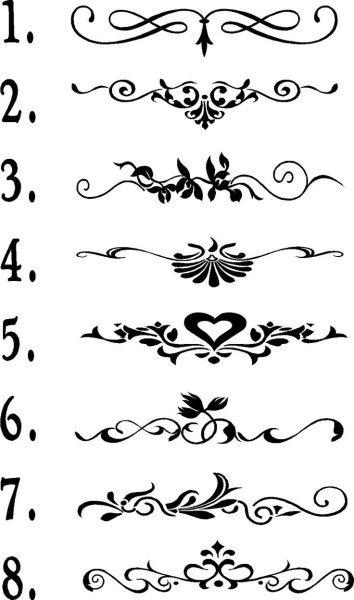 Красивый орнамент для текста