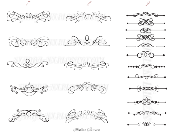 Красивые элементы для пригласительных