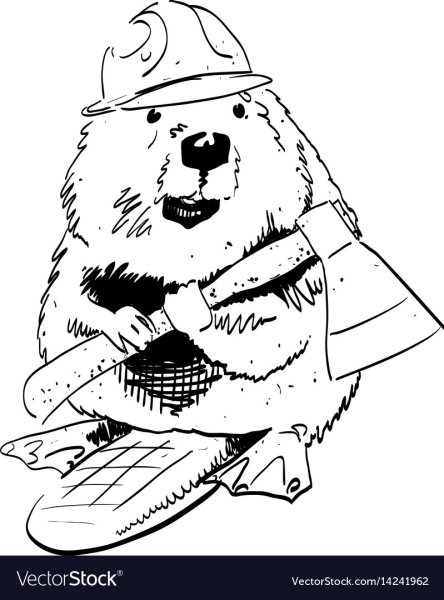 Бобер эскиз