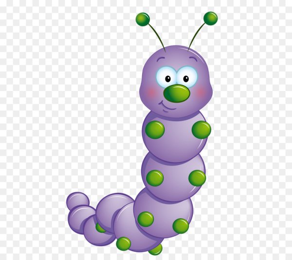 Мультяшные гусеницы