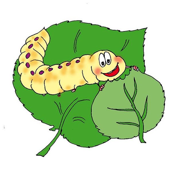 Гусеничка на листике