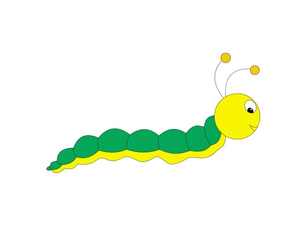 Гусеница для детей