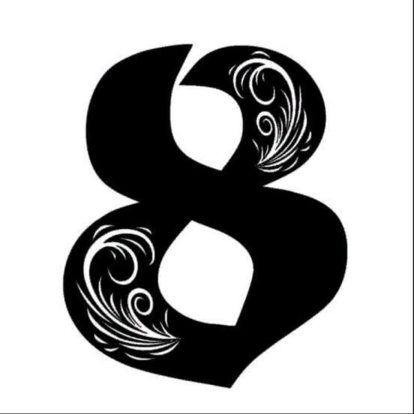 Трафарет восьмерки