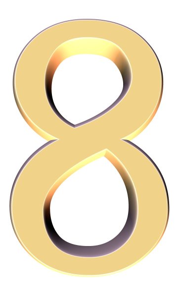 Цифра 8 красивая