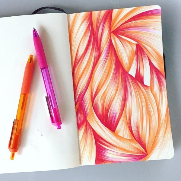 Рисование цветными ручками