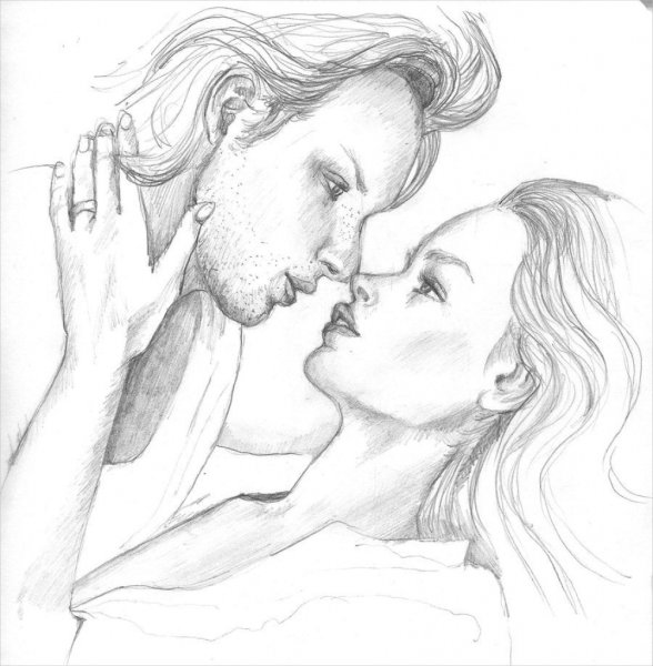 Рисунки карандашом любовь