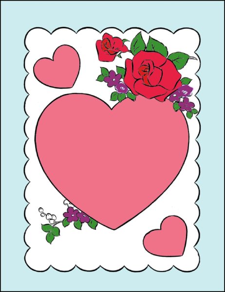 Валентинка рисунок