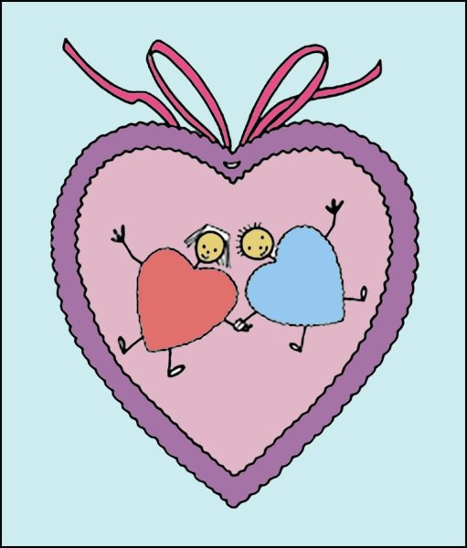 Красивое сердечко рисунок