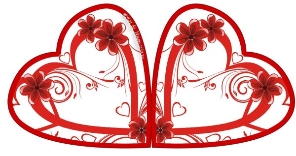 Валентинка шаблон для печати