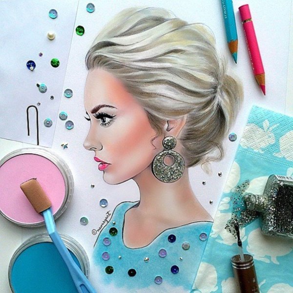 Визажист стилист рисунок