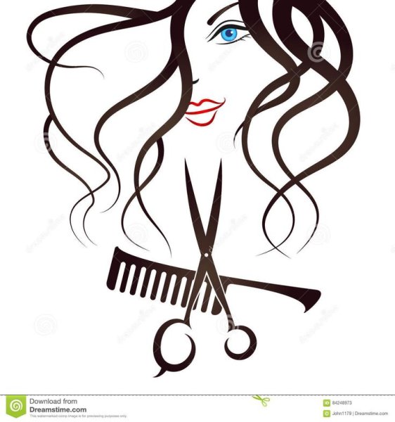 Вывеска ножницы и расческа для парикмахерской