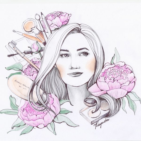 Фэшн иллюстрация для парикмахеров