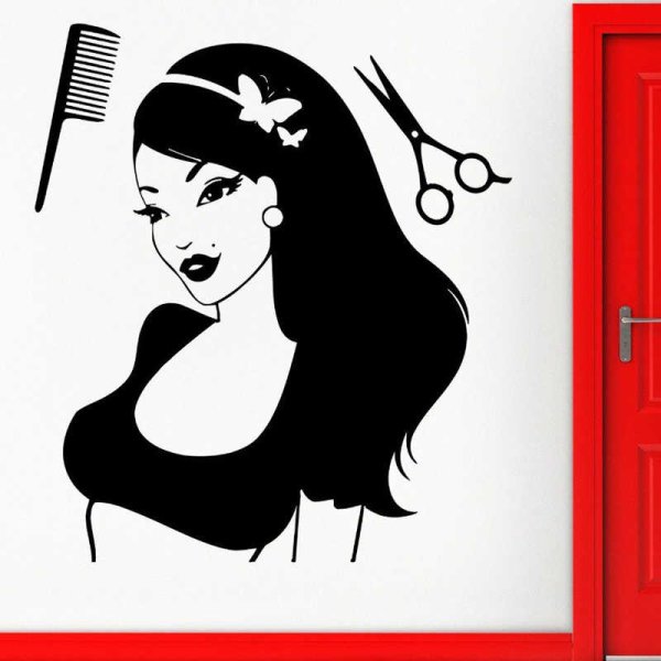 Трафарет для парикмахерской