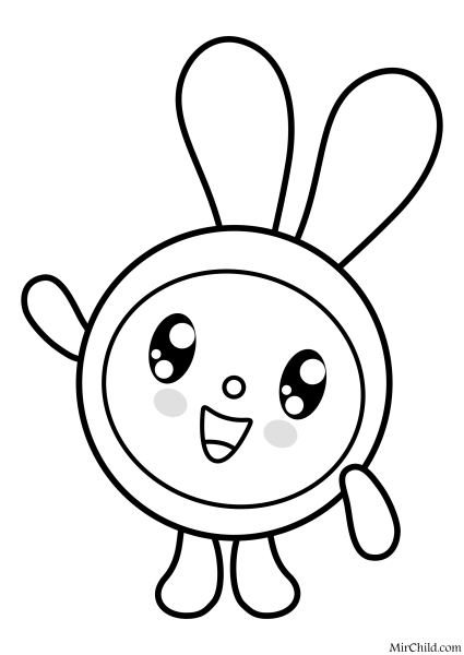 Пандочка Малышарики раскраска