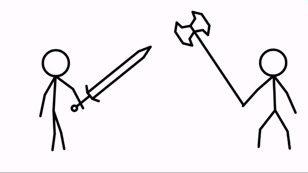 Стикмен анимация ходьбы