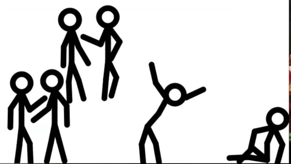 Разноцветные стикмены