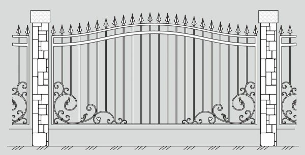 Кованые заборы эскизы